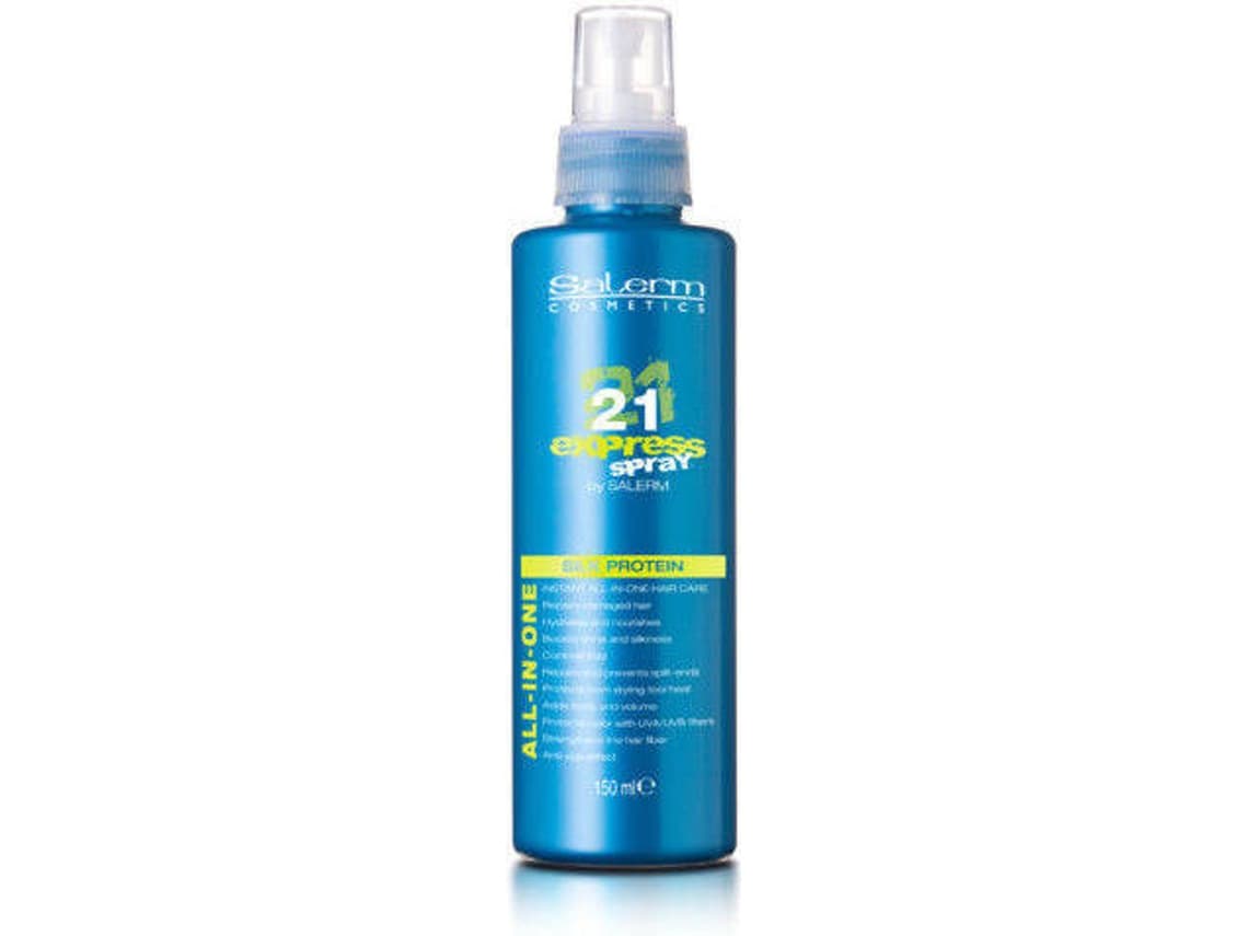 Haarmasker zonder spoeling 21 Express Silk Protein Spray Salerm (150 ml)