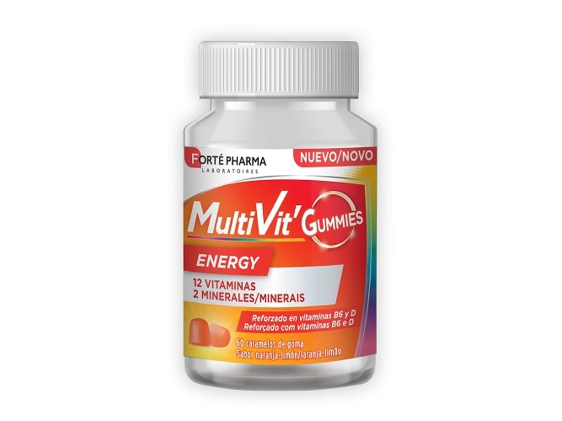 Food Supplement Forté Pharma Multivit Energy Gums 60 Units