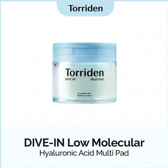 DIVE-IN low molecular hyaluronic acid facial pads x 80 u