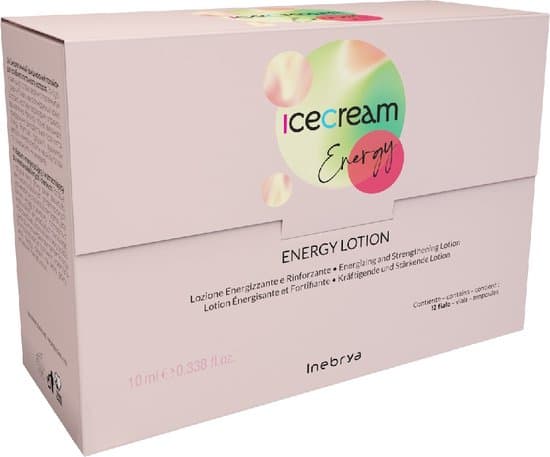 Ice Cream Energy Energy Lotion - Lotion pro dodání energie + posílení jemných + oslabených vlasů 12 x 10 ml