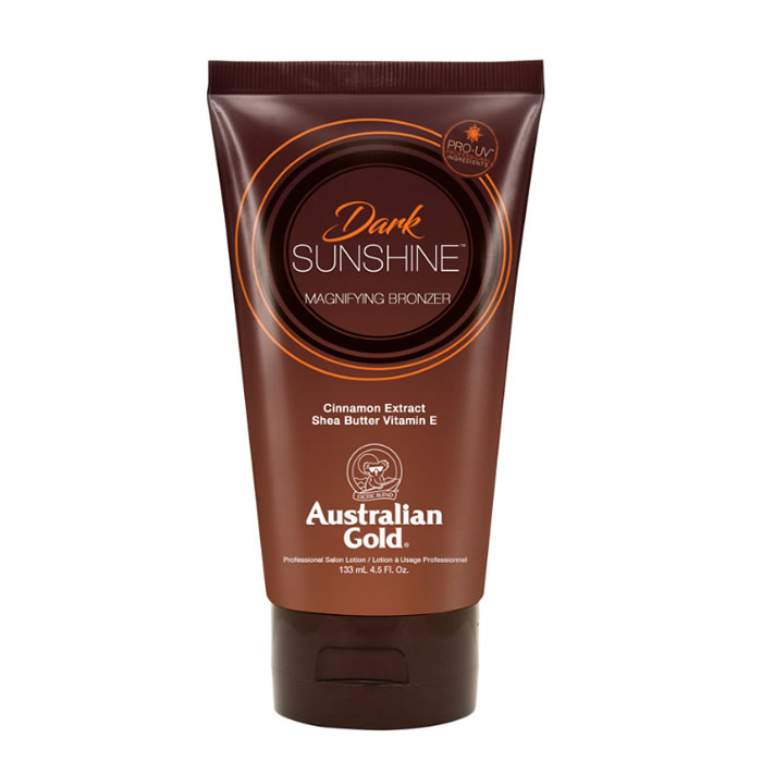 118963_25eb9f65553fca7943158214ff47dae8 Australian Gold SUNSHINE DARK magnifying bronzer professional lotion 133 ml - Image 1