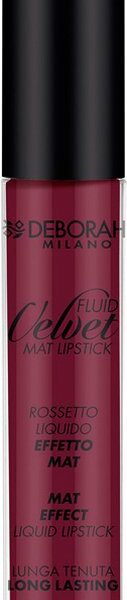 Deborah Milano Fluid velvet Mat Lipstick - Matte Vloeibare Lippenstift - 9 Purple Wine - Donker Paars - Langhoudend