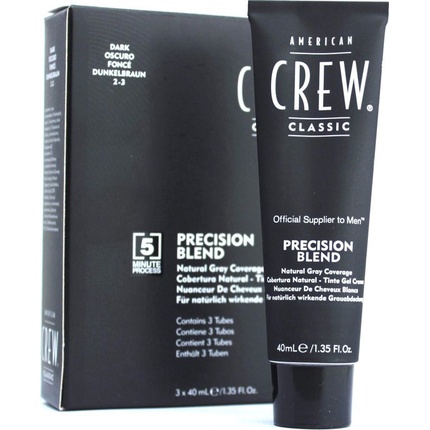 131029_8cad64bd1e40b8241182d88795cab9ac American Crew Precision Blend Dark 40 ml - Pack of 3 - Image 1