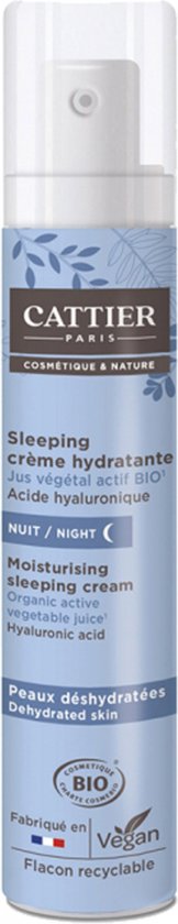 162x840-34 Cattier Sleeping Moisturising Night Cream Organic Voor de Vochtarme Huid 50 ml - Image 1