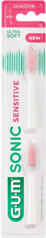 GUM Sonic Sensitive Opzetborstels - 2 stuks