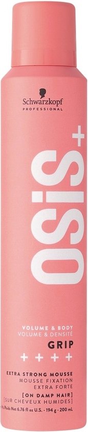 172x840-2 OSiS+ Volume & Body Grip Extra Strong Mousse - 200ml - Image 1