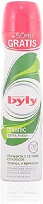 Byly Organic Extra Fresh Deodorant Spray 2x200ml - Image 2