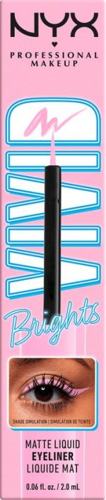 Nyx Professional Makeup - Vivid Brights Liquid Liner - Pink Liquid Eye Liner - Sneaky Pink - Image 10