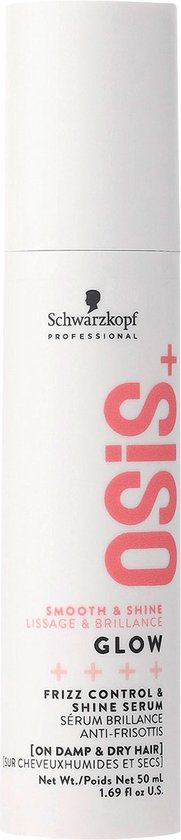 181x840-8 Schwarzkopf - OSiS+ Smooth & Shine Glow Frizz Control & Shine Serum - 50ml - Image 1