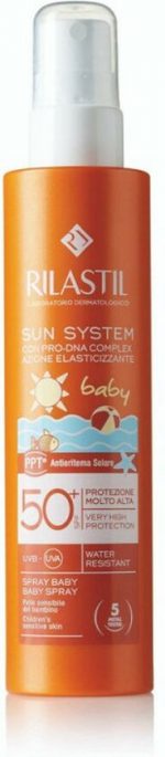 Zonnebrandspray voor Kinderen Rilastil Sun System Transparant Spf 50+ (200 ml) - Image 2