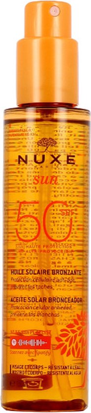 185x840-190 Sun Tanning Oil Face And Body Spf50 150 Ml By Nuxe 150 Ml - Image 1