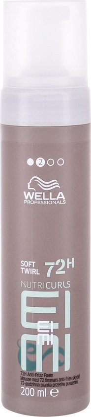 185x840-84 Wella Professionals EIMI Nutricurls Soft Twirl 72h Anti-Frizz Foam 200 ml - Image 1