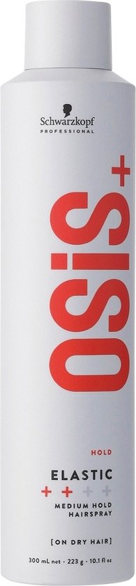 195x840-5 Schwarzkopf - OSiS+ Elastic Medium Hold Hairspray - Image 1