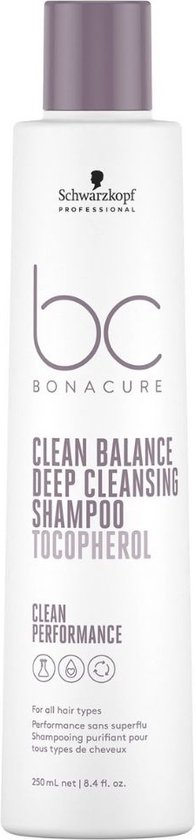 195x840-7 Schwarzkopf Bonacure Clean Balance Deep Cleansing Shampoo 250ml - Normale shampoo vrouwen - Voor Alle haartypes - Image 1