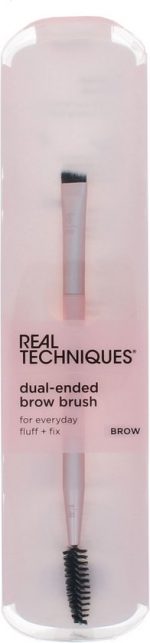 Wenkbrouwpenseel Real Techniques Dual-Ended Roze
