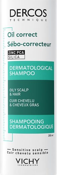 Vichy Dercos Technique Shampoo Oil Control - Verzorgende shampoo - normaal tot vet haar - 200ml