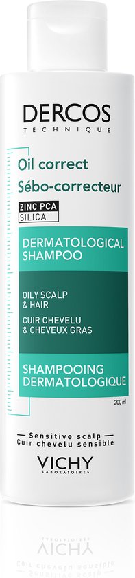 197x840-50 Vichy Dercos Technique Shampoo Oil Control - Verzorgende shampoo - normaal tot vet haar - 200ml - Image 1