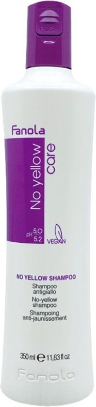 198x840-40 Fanola No-Yellow Shampoo - 350 ml - Image 1