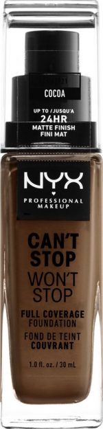 Nyx CanAt Stop WonAt Stop Full Coverage Foundation Cocoa 30ml