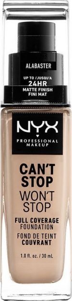 Nyx CanAt Stop WonAt Stop Full Coverage Foundation Alabaster 30ml