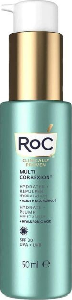 Hydrate + Plump Moisturizing Cream With Hyaluronic Acid Spf30 By Roc 50 Ml