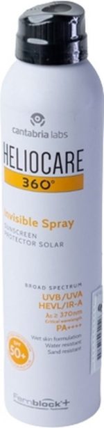 Zonnebrand Spray 360º Invisible Heliocare Spf 50+ 50+ (200 ml) - Image 2