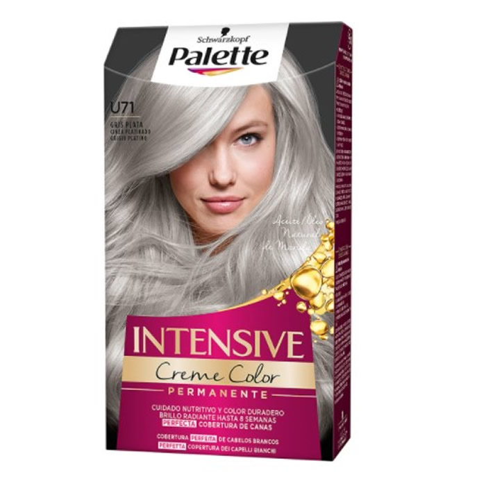 2107575_c5a8f7e934190cc2df1bfb3f9c0db67c Schwarzkopf Palette Intensive Creme Color Tint U71 Grey Silver - Image 1