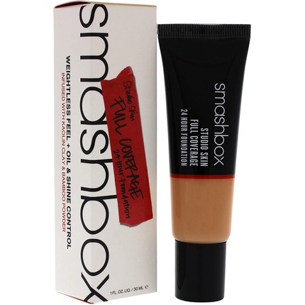 2110717_261ee2ac736dcfeb608c8d369e5cb1cb Smashbox Studio Skin Full Coverage 24 Hour Foundation 2 2 Light Medium Warm Peachy 30 Ml - Image 1