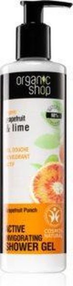 Organic Shop_organic Grapefruit & Lime Active Shower Gel Grejpfrutowy Aktywny Żel Pod Prysznic 280ml - Image 2