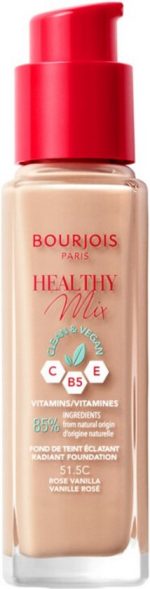 Bourjois Healthy Mix Clean Vegan Foundation 51.5 Rose Vanilla - Image 3