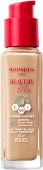 Bourjois Healthy Mix Radiant Foundation 53-Light Beige 30ml - Image 2