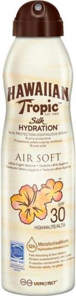 Hawaiian Tropic Silk Hydration Air Soft Sunscreen Mist Spf30 177ml