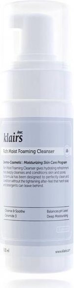 KLAIRS Rich Moist Foaming Cleanser pianka do mycia twarzy 100ml - Image 4