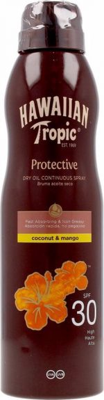 Hawaiian Tropic Protective Coconut & Mango Dry Oil Spray - SPF30 - 180ml - 1 stuk - Image 4