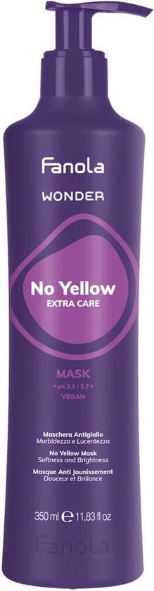 219x840-66 Fanola - Wonder - No-Yellow Mask - 350 ml - Image 1