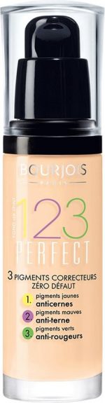 BOURJOIS 123 Perfect Foundation podk ad ujednolicaj cy 51 Light Vanilla 30ml - Image 4