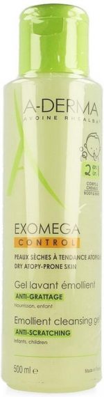 A-DERMA Exomega Control 2in1 Anti-krabben Emolliërende Reinigingsgel 500 ml - Image 3
