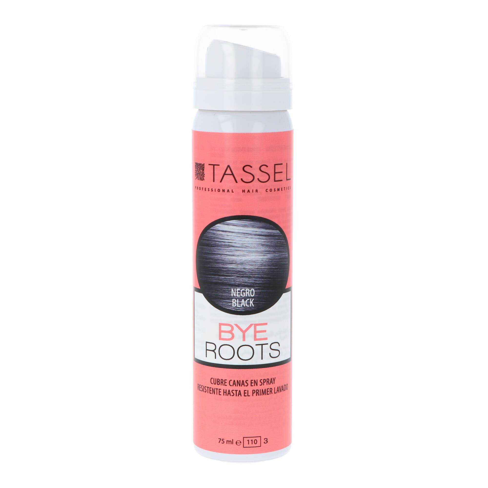 2236764_9f14a6c92800db684a9464ec6542e82b Eurostil Tassel Bye Roots Cubre Canas En Spray Negro 75ml - Image 1