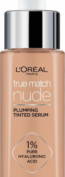 L'Oréal Paris True Match Nude Volumegevend Getint Serum Foundation met hyaluronzuur - 3-4 Light Medium - 30ml - Vegan