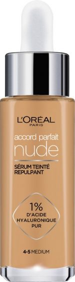 L'Oréal Paris Accord Parfait Nude Volumegevend Getint Serum Foundation met hyaluronzuur - 4-5 Medium - 30ml - Vegan - Image 8