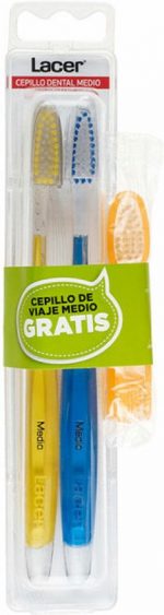 Tandenborstel Lacer Technic Medio (3 Onderdelen) (2 Stuks) - Image 2
