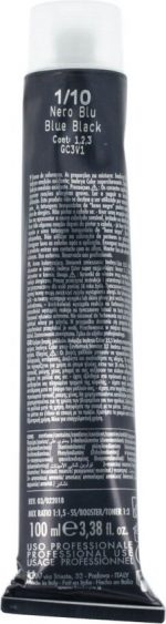 Permanent Dye Inebrya Nº 1/10 Black Blue Ash 100 ml - Image 2