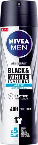 Deodorant Spray Men Black & White Active Nivea (200 ml) - Image 4