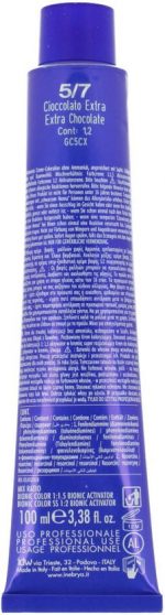 Permanent Dye Inebrya Bionic Color Nº 5/7 Extra Chocolate 100 ml - Image 3