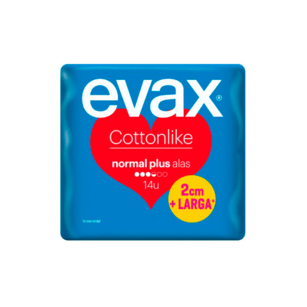 Cottonlike Compresses Normal Plus Wings 14 U By Evax 14 Pcs