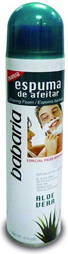 227x840-53 Babaria Aloe Vera Espuma De Afeitar Piel Sensible 300ml - Image 1