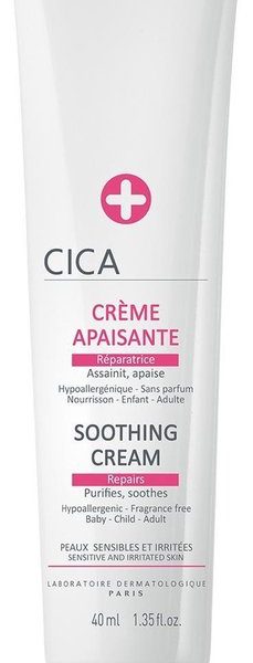 Topicrem Skin Care Cica Soothing Cream Creme Geirriteerde Huid 40ml