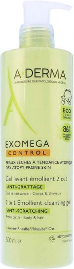 A-DERMA Exomega Control 2in1 Anti-krabben Emolliërende Reinigingsgel 500 ml - Image 4