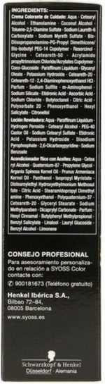 Permanente Kleur Syoss Zwart N 1,10 - Image 4