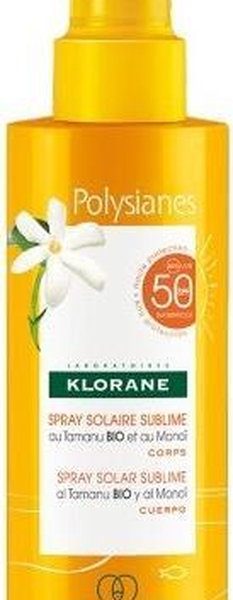 Polysianes Monoi And Tamanu Bio Sun Spray Sublime Body Spf50 By Klorane 200 Ml